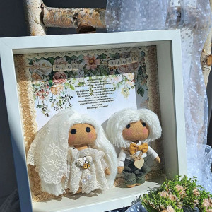 ramka ślubna dla młodej pary