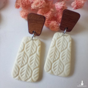 "Dafne" v.3 - kolczyki z gliny polimerowej.