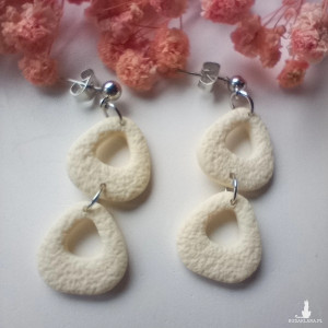 "Dafne" v.4 - kolczyki z gliny polimerowej.