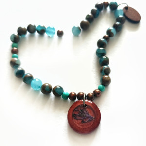 Bransoletka handmade z zatrawianem i opcją personalizacji