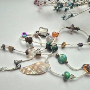 Naszyjnik boho minerały