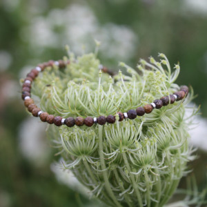 Brązowa, naturalna bransoletka