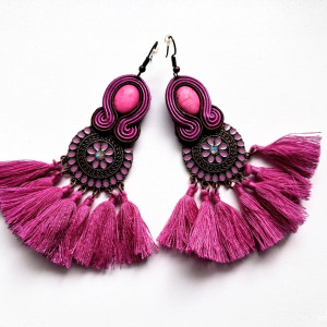 Amarantus kolczyki sutasz