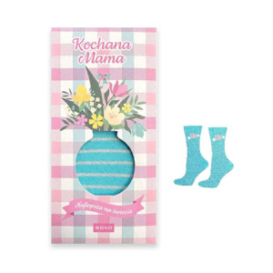 nowe skarpetki soxo, skarpetki 36-40, skarpetki na prezent dla mamy, skarpetki dla mamy, turkusowe skarpetki w paski, soxo skarpety, kolorowe skarpetki w paski