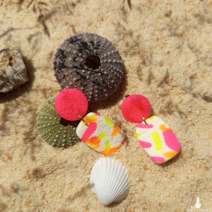 "Zoe" v.1 - kolczyki z gliny polimerowej.