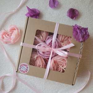 Uroczy zestaw upominkowy świec sojowych w pudełku