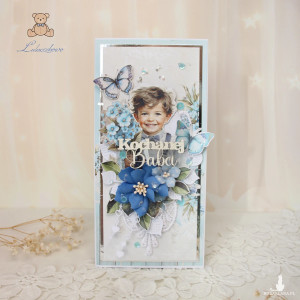 Kartka dla babci, prezent na Dzień Babci "Forget Me Not 1" GOTOWA