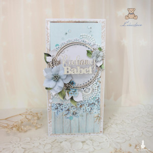 Kartka dla babci, prezent na Dzień Babci "Forget Me Not 2" GOTOWA