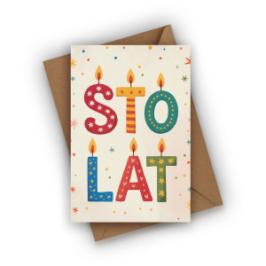 Kartka urodzinowa- STO LAT