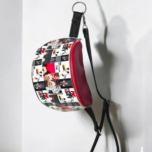 Duża nerka skórzana damska  U'POLKA, skóra naturalna