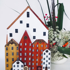 Miasto Książek - dekoracyjna podpórka do książek.