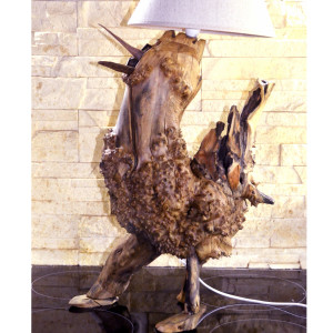 Lampa z korzenia jabłoni