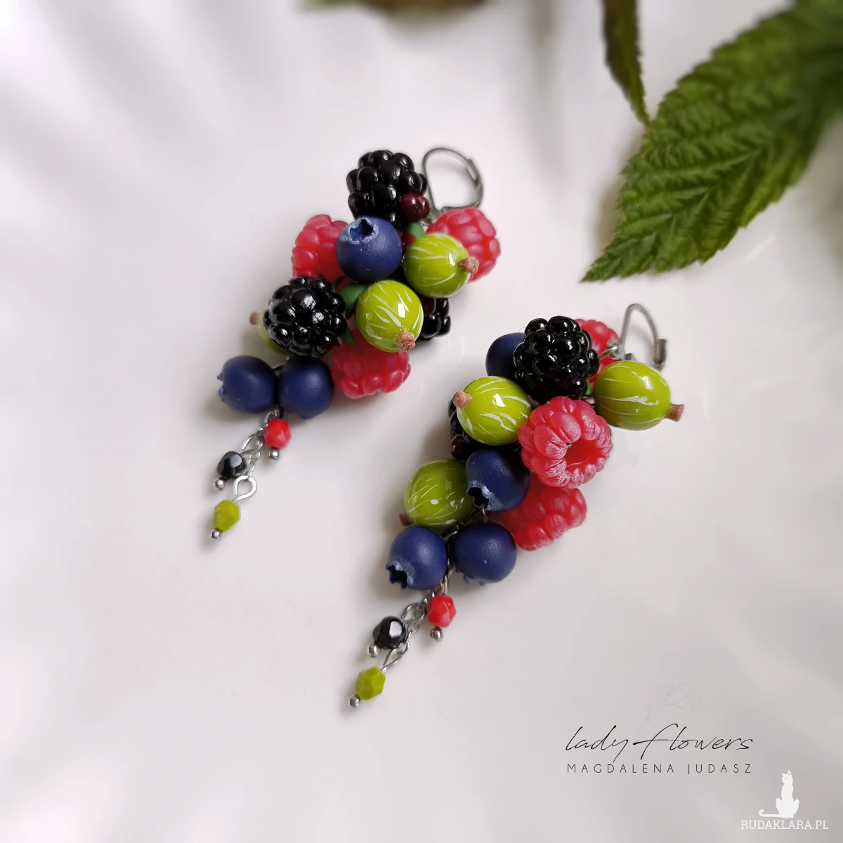 Kolczyki z owocami