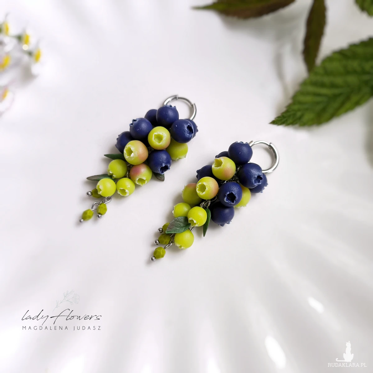 Kolczyki z jagodami