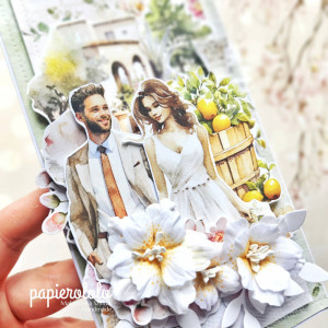 Kartka W dniu ślubu z cytrynami