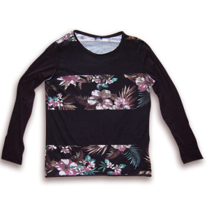 xl bluza damska, boho bluzka z bawełny, długi rękaw koszulka xl, nowa bluzka z nadrukiem, bluzka z długim rękawem, damska koszulka z długim rękawem