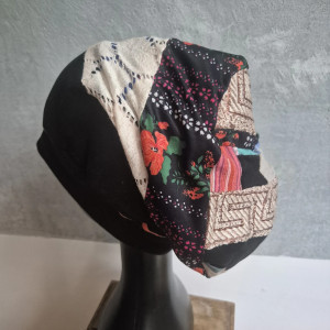 Czapka patchworkowa codzienna
