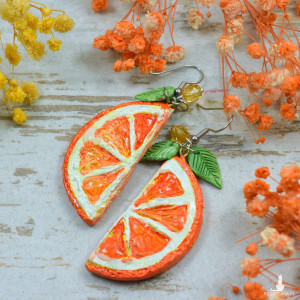 Kolczyki „Soczysta Pomarańcza” - idealne na lato!