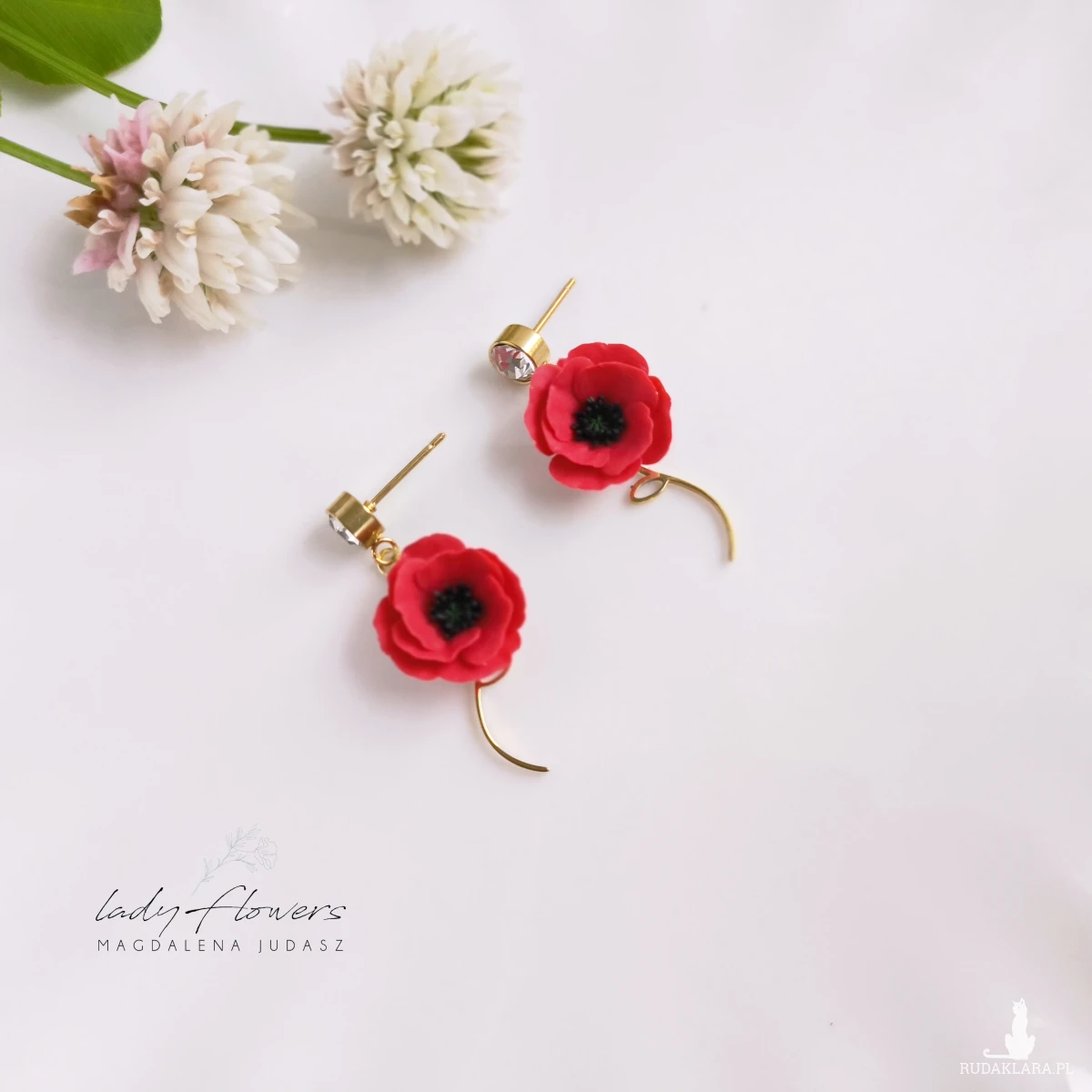 Kolczyki z makami