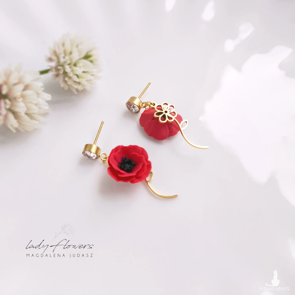Kolczyki z makami