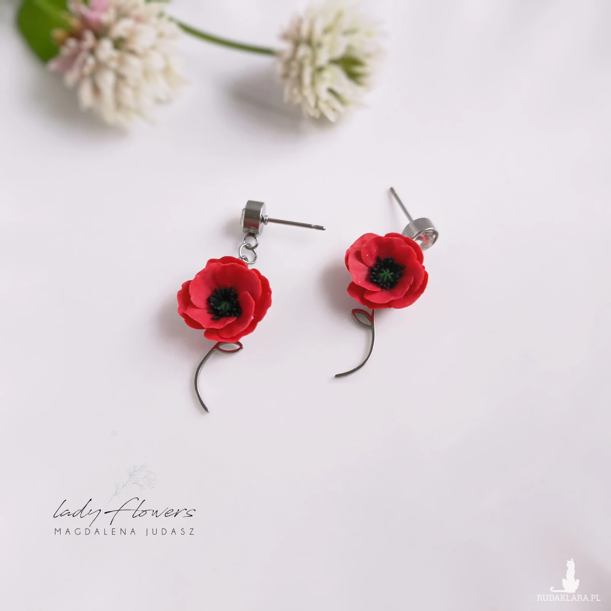 Kolczyki z makami