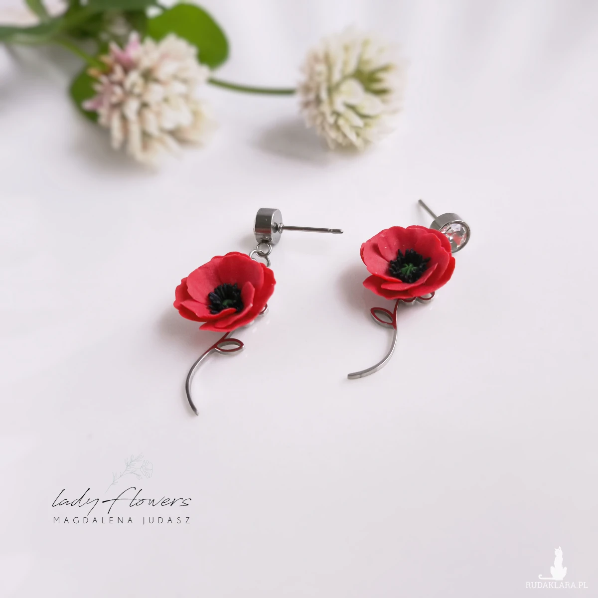 Kolczyki z makami