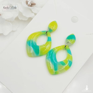 Kolczyki z glinki polimerowej w kolorach lata