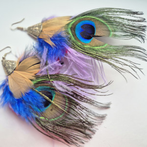 Kolczyki duże   pióra