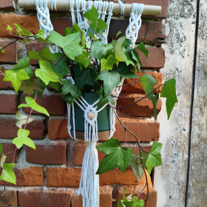 Kwietnik w stylu Boho w kolorze naturalnym