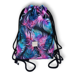 Workoplecak wodoodporny, worek plecak, worko plecak, plecako worek, plecak wodoodporny pióra tęczowe