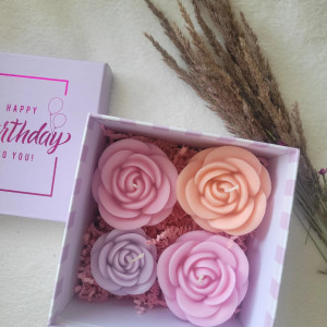 Box   upominkowy- urodzinowy- świece sojowe