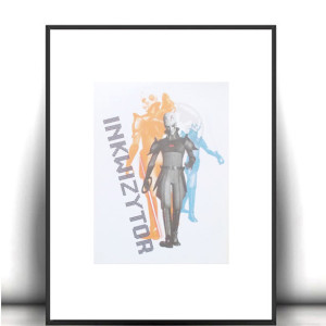 fajne plakaty z filmów, gwiezdne wojny plakaty A4, star wars plakat z Inkwizytorem, filmowe plakaty na ścianę, małe plakaty do domu, nowoczesne plakaty 21x30, posters a4