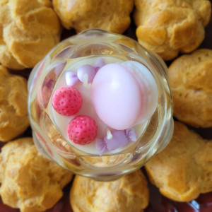 Świeca sojowa- deser- z makaronikiem