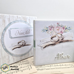 Album ślubny pastelowy w pudełku