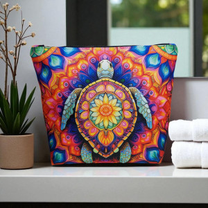 Duża kosmetyczka żółw