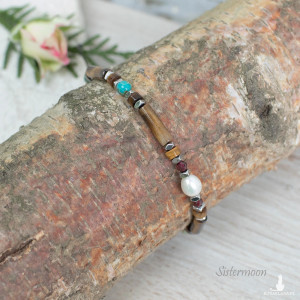 Bransoletka Dobrych Życzeń Jaspis i Tygrysie Oko