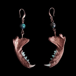 Miedziane kolczyki- żuchwy