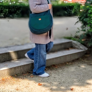 Torba Indiana morski plus butelkowa zieleń