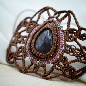 Bransoletka z Lolitem. Boho. Biżuteria etniczna.