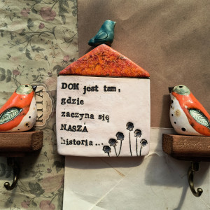 Zestaw domek i 2 wieszaczki