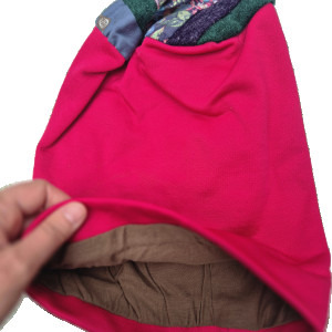 Czapka amarantowa smerfetka