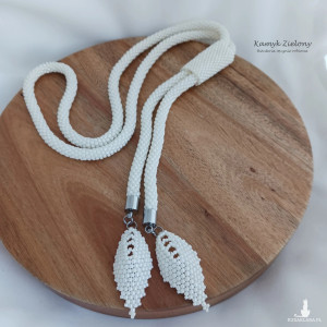 Naszyjnik z opaską - Navajo White