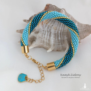 Bransoletka z kotkiem - wykończenia ze stali chirurgicznej