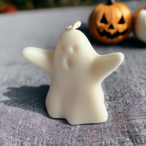 Świeca sojowa duch halloween jesień