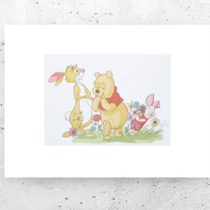 nowy plakat z Kubusiem Puchatkiem, bajkowe plakat dla dzieci, Kubuś Puchatek plakat A4, plakat do pokoju chłopca, plakat do pokoju dziewczynki, plakat do dziecięcego pokoju, małe plakaty