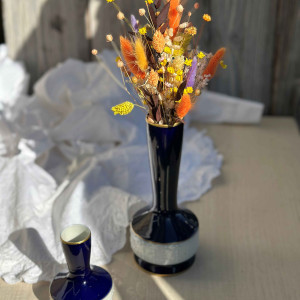 Jesienny bukiet z suszonych kwiatów, do wazonu, dekoracja na stół / komodę