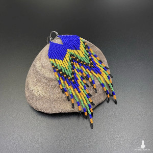 KOLCZYKI KORALIKOWE ETNO - CHABROWE #816