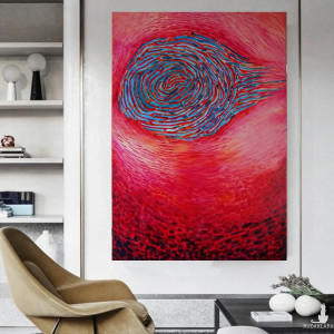 duży obraz olejny dna do salonu