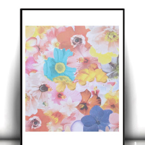 kolorowy plakat z kwiatkami, kwiaty plakat A4, łąka plakat 21x30, ogród plakat, boho plakaty na ścianę, małe plakaty do domu, plakat do biura, plakat z kwiatami, plakat do sypialni, posters