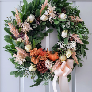 Wianek jesienny Pastelowy